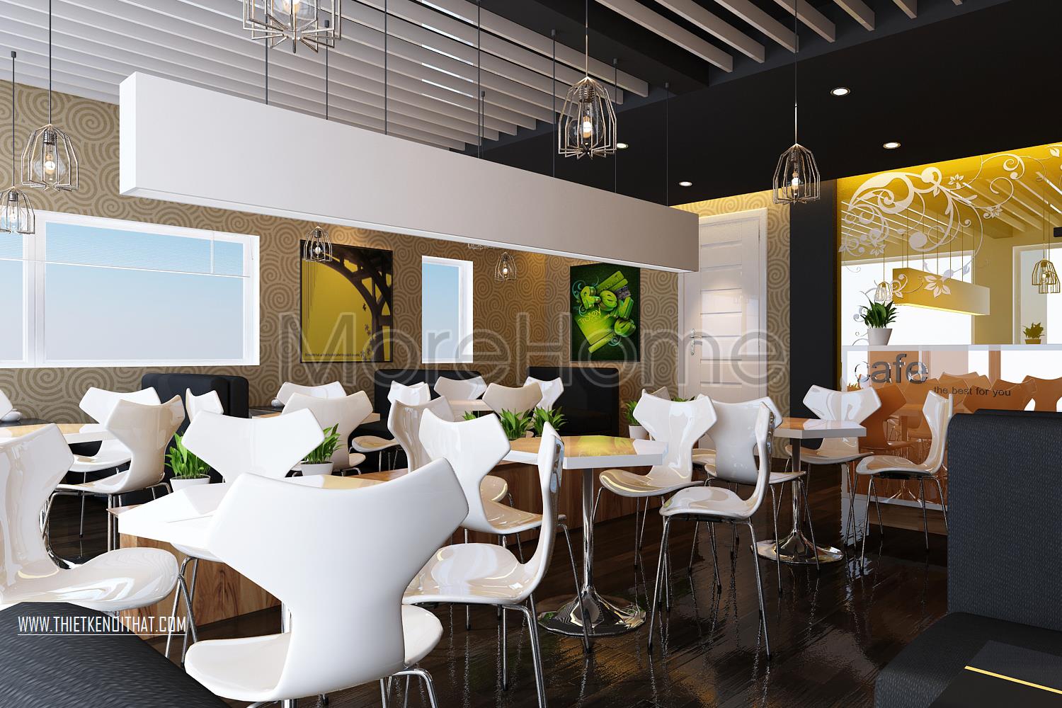 Thiết kế nội thất quán cafe  Thiết kế nội thất quán cafe