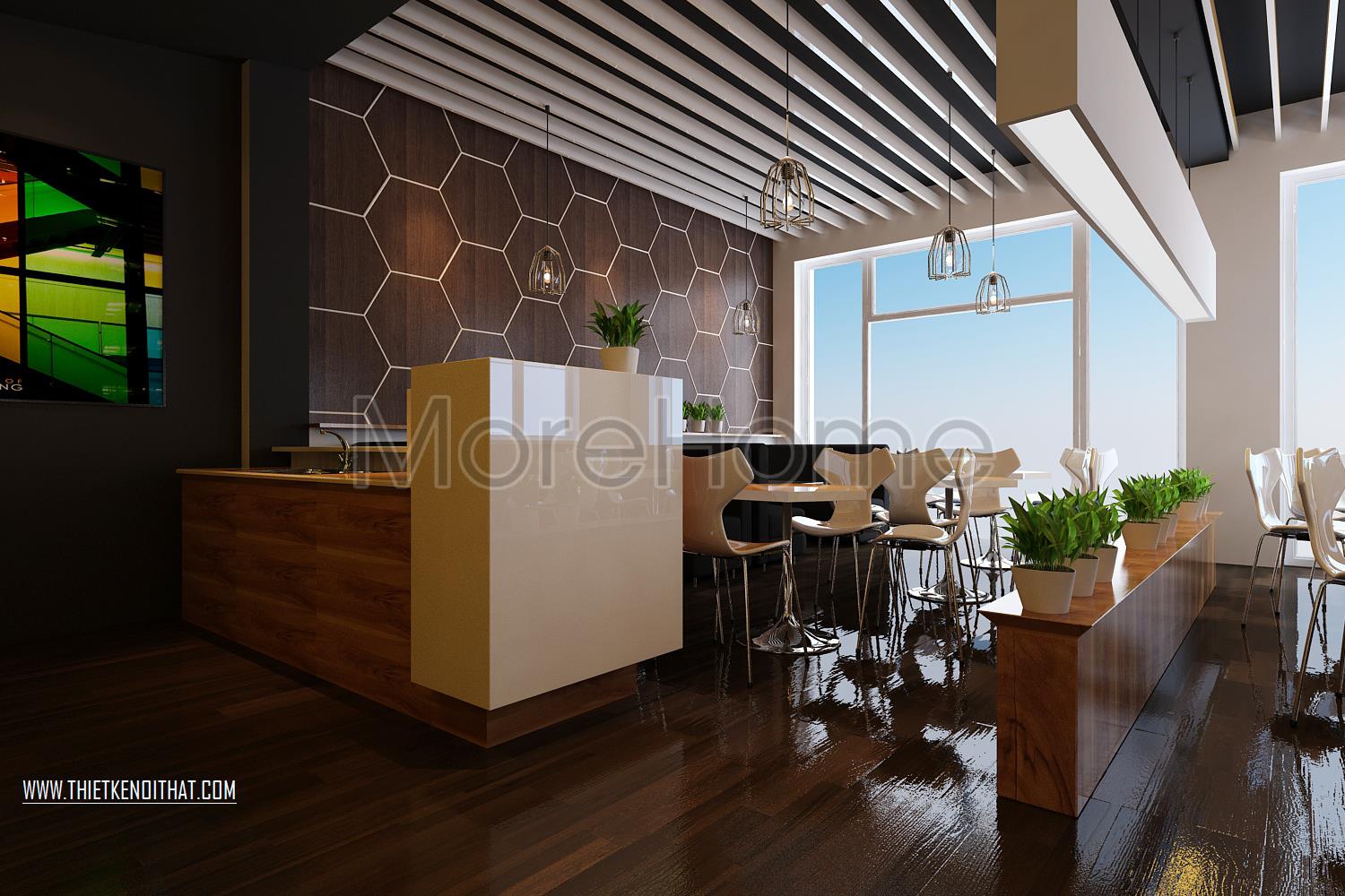Thiết kế nội thất quán cafe  Thiết kế nội thất quán cafe