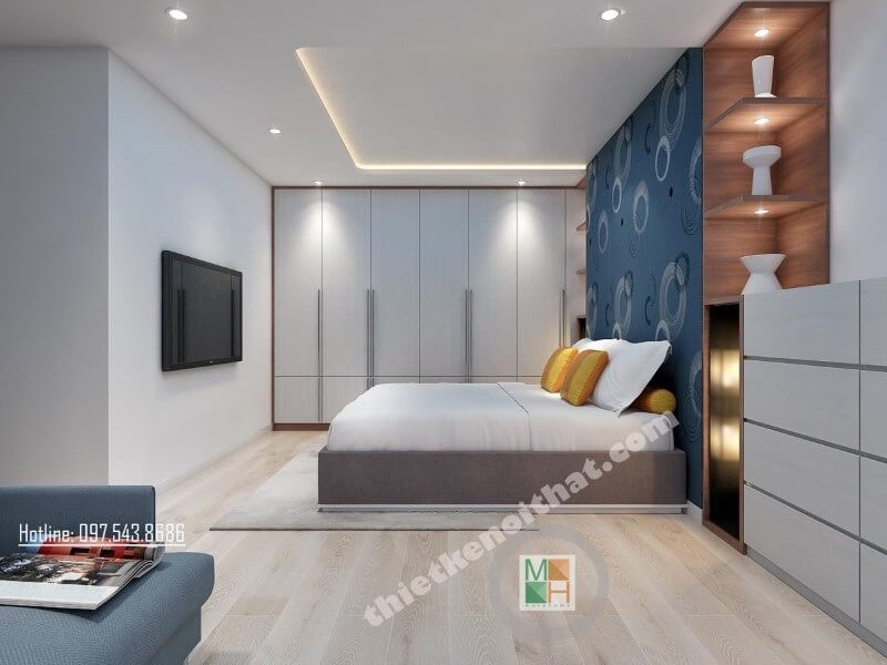 . Giường ngủ bọc vải luôn làm nên ấn tượng với người dùng bởi sự thoải mái và sang trọng nó đem lại.