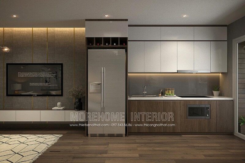 Kính ốp bếp sáng giá và tinh tế giúp tạo nên sự sang trọng và hiện đại trong không gian nội thất.